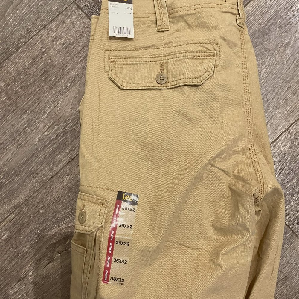 Men's Lee Cargo Pants -Bourbon -36x32
